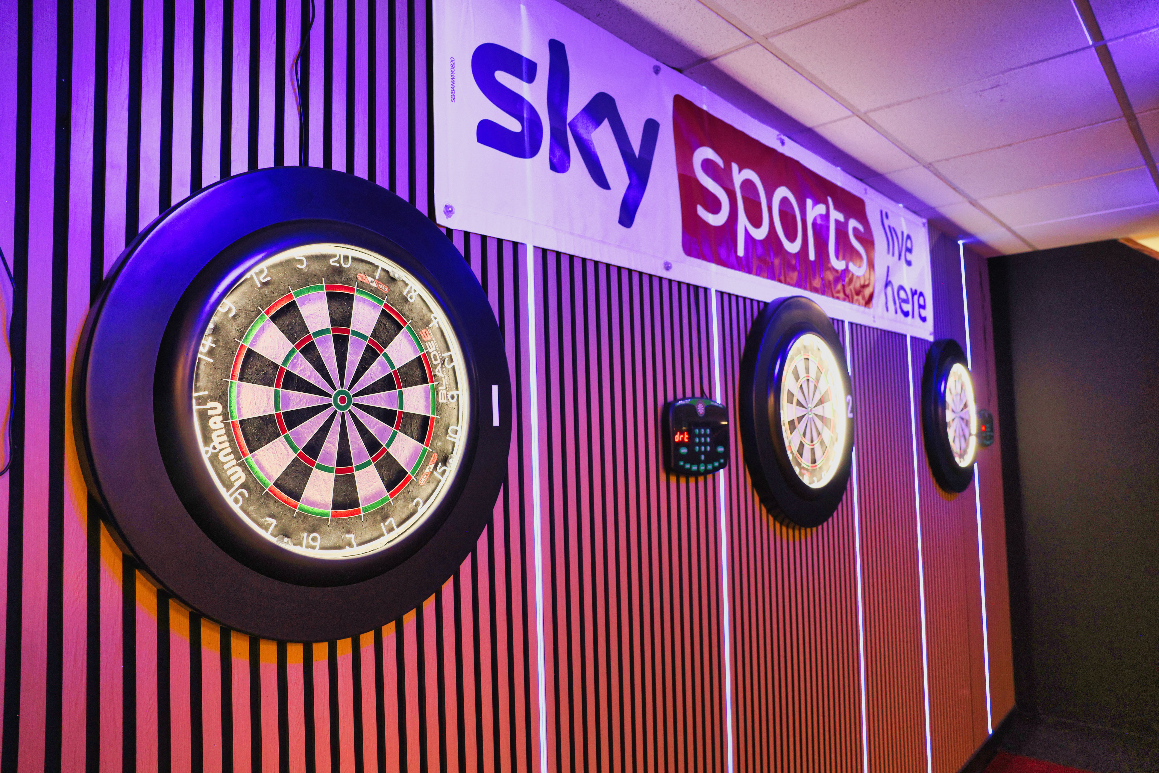 Professional Darts Setup at Hotshots